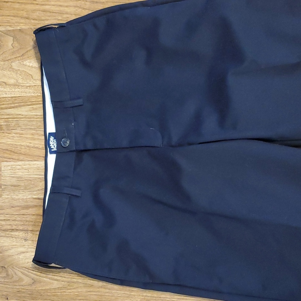 Lands End Men's Traditional Fit Plain Front Chino Pants Navy Size 36 x 28 - Picture 3 of 13